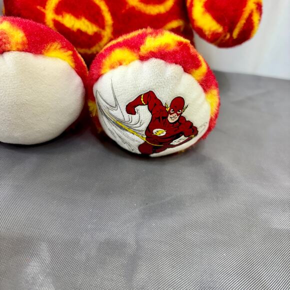 Build A Bear The Flash DC Comics Teddy Bear Plush Justice League BAB Workshop - Picture 2 of 4